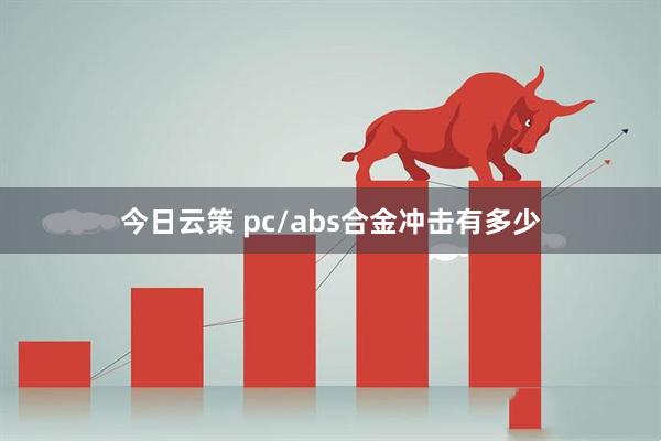 今日云策 pc/abs合金冲击有多少